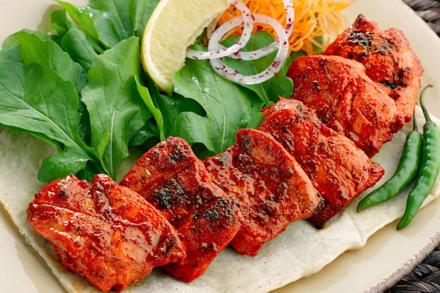 دجاج تكا بالزعفران