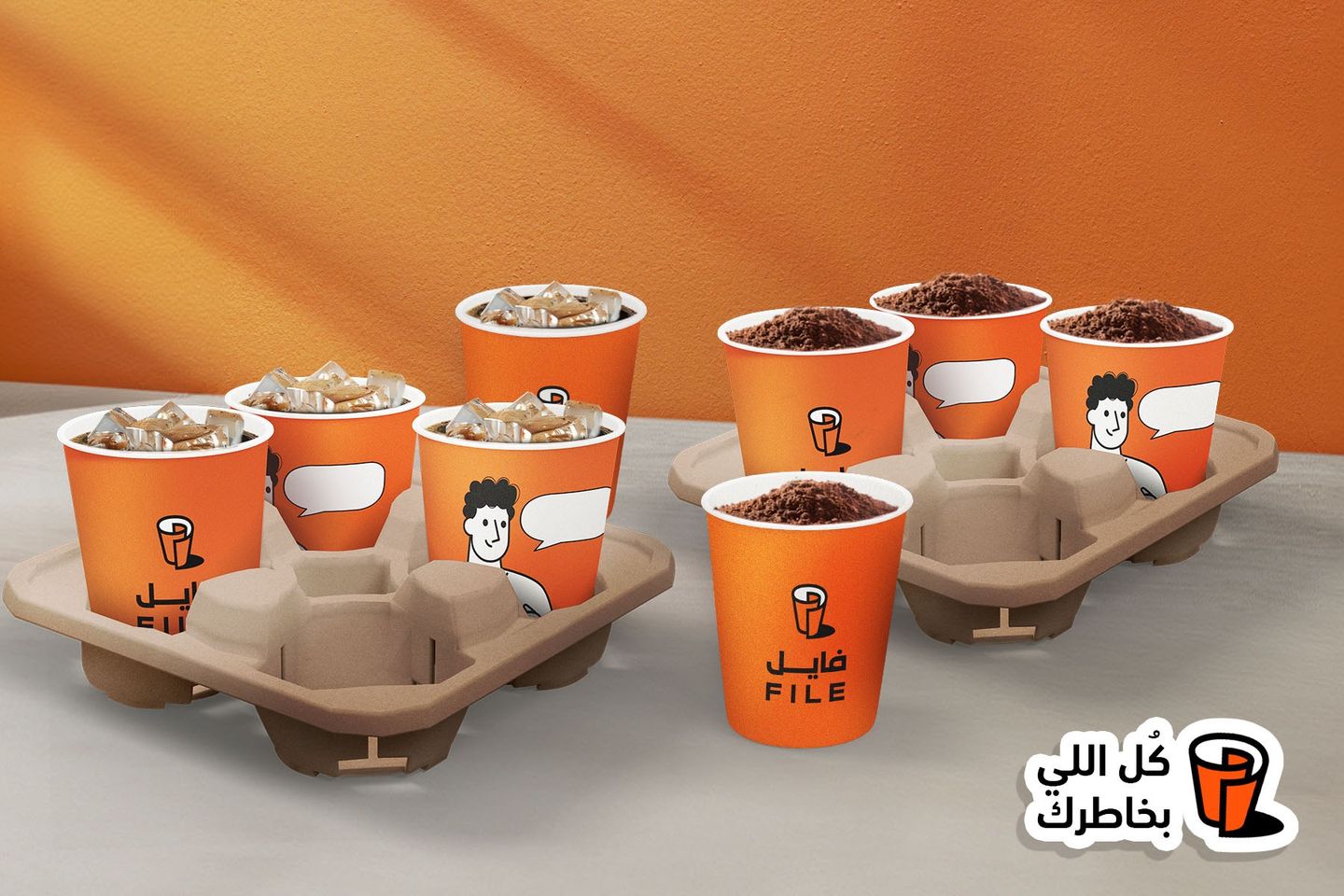 4 Ice Coffee L + 4 Tiramisu