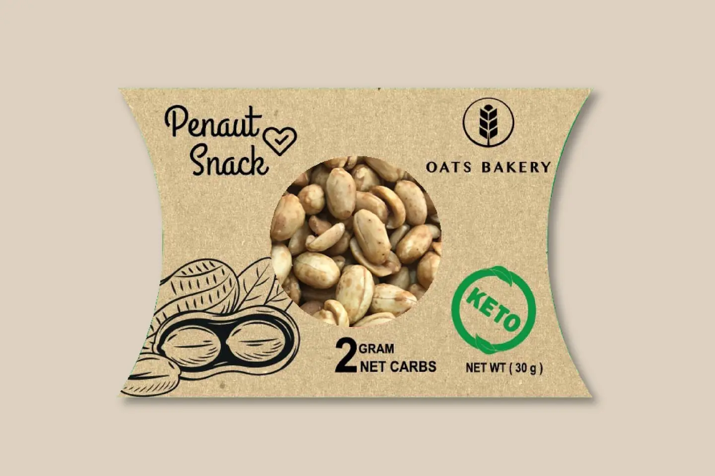 مقرمشات الفول السوداني كيتو