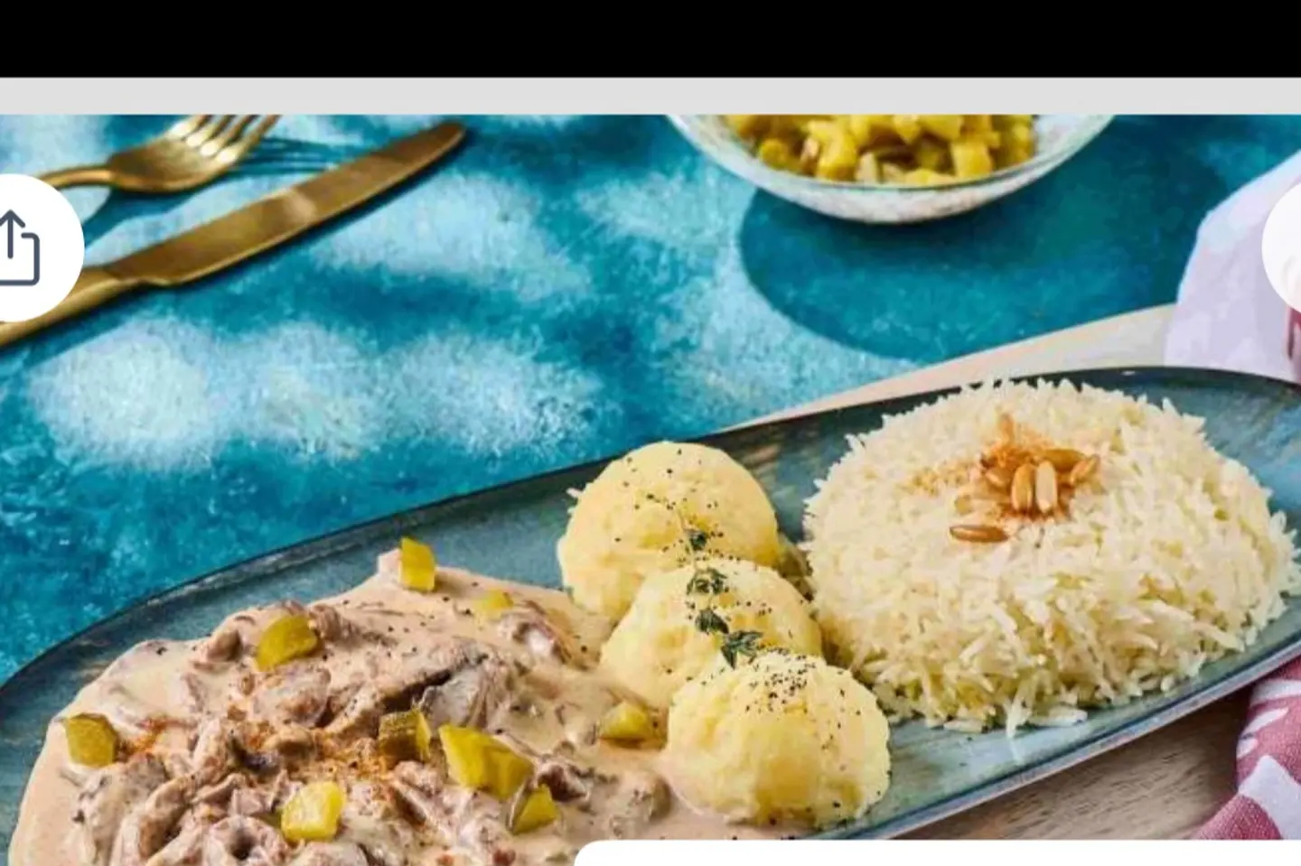 ستراجانوف بالكريمة والفطر الصحي