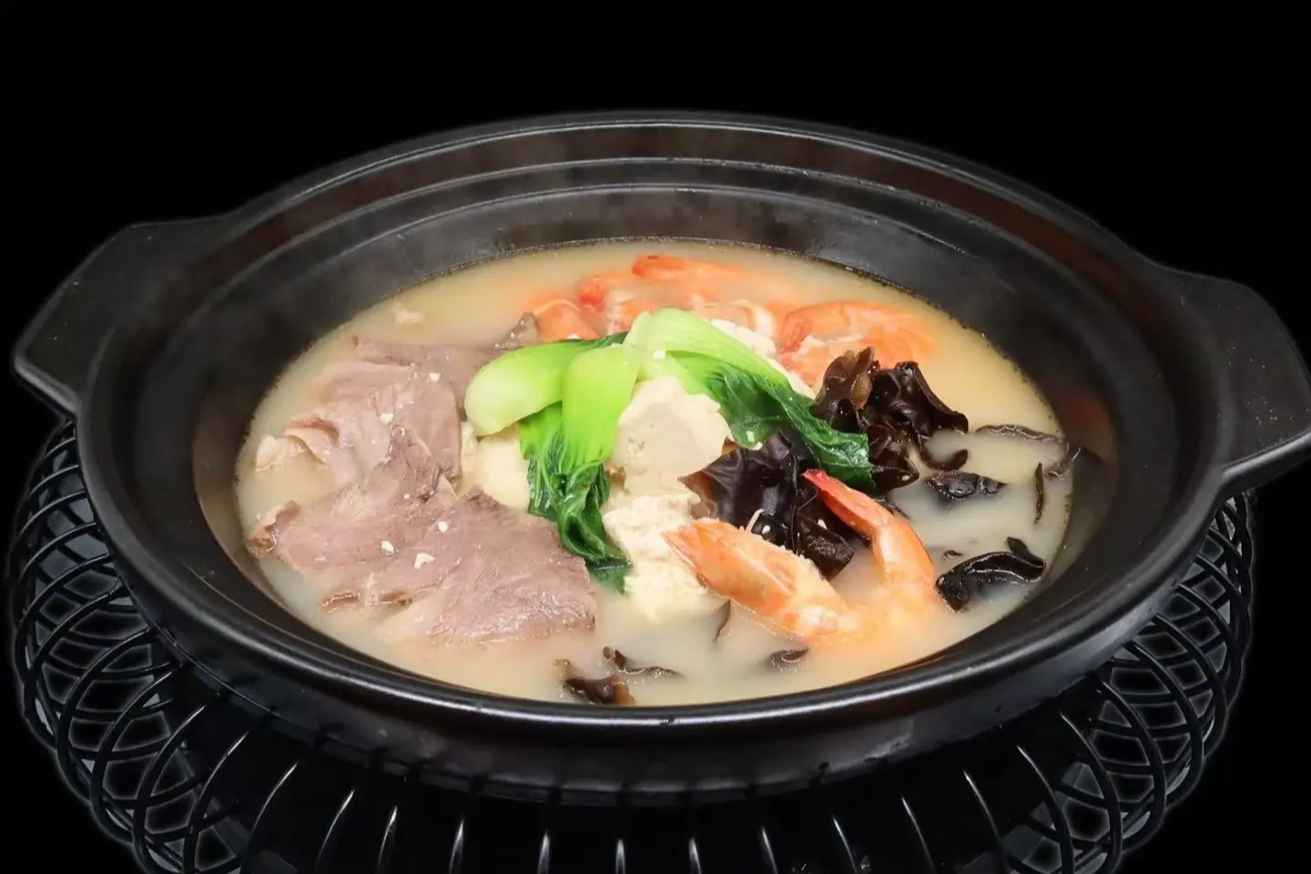 وعاء التوفو بالمأكولات البحرية