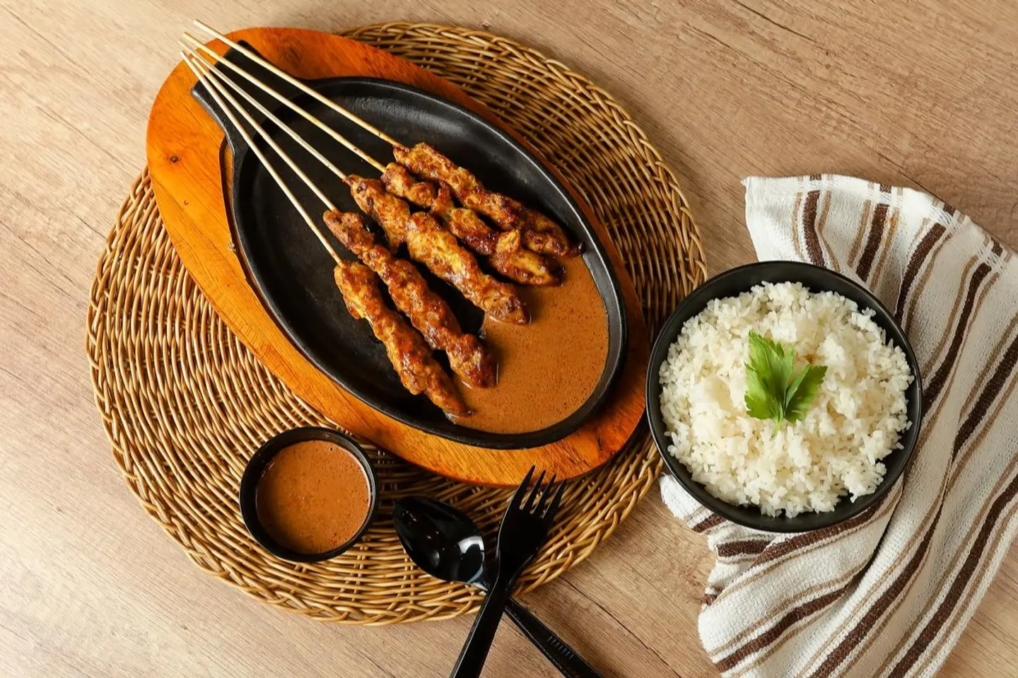 Chicken Sati With Rice