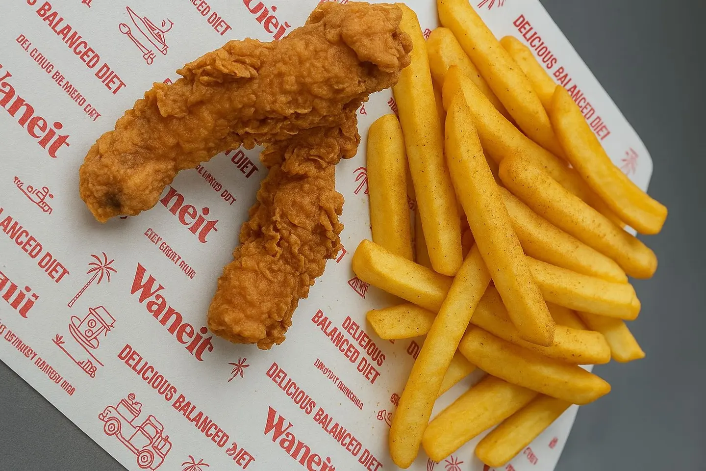 Chicken Tender With Fries (2 Pcs)