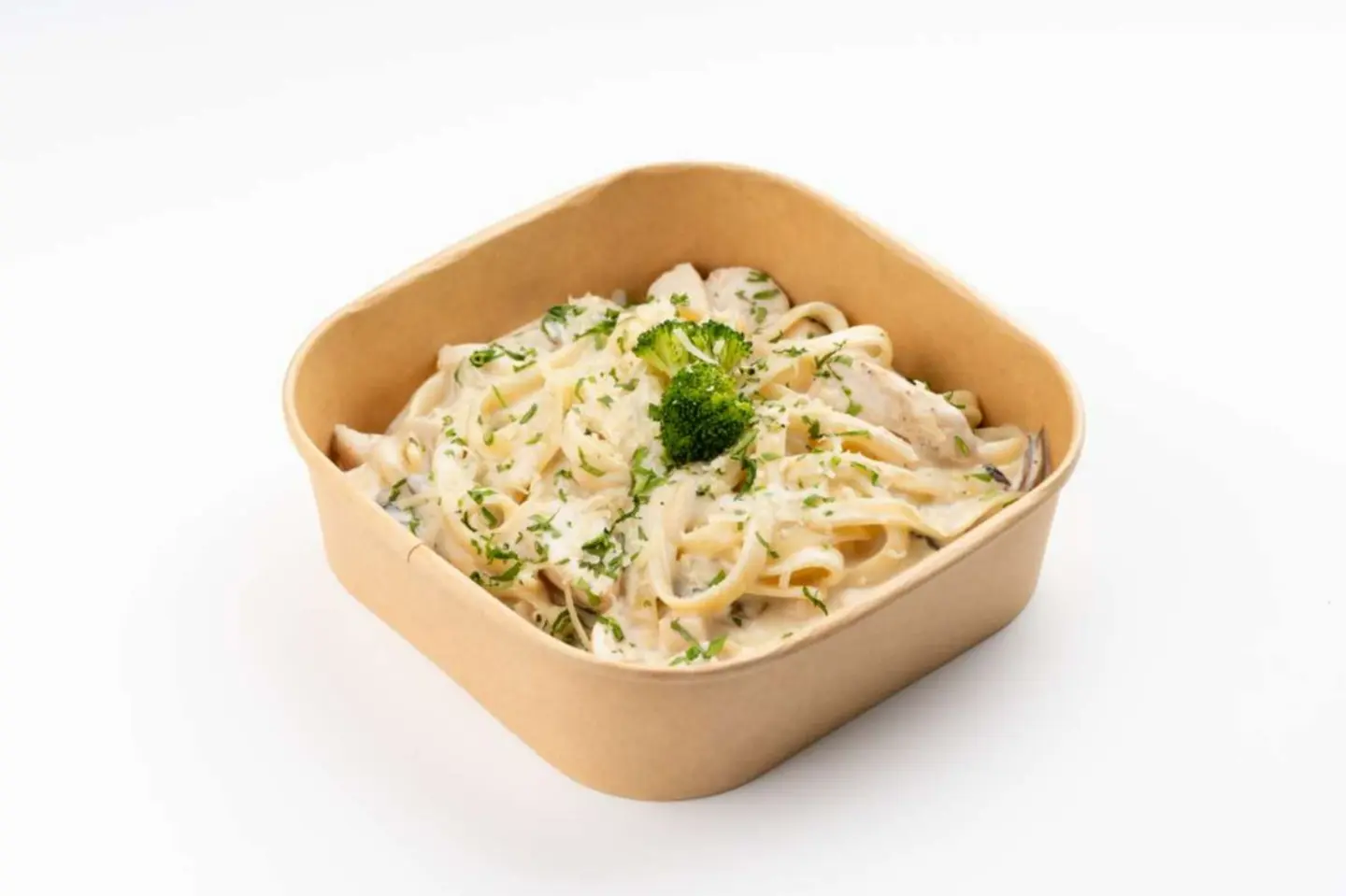 Chicken Fettuccine Pasta With Alfredo Sauce