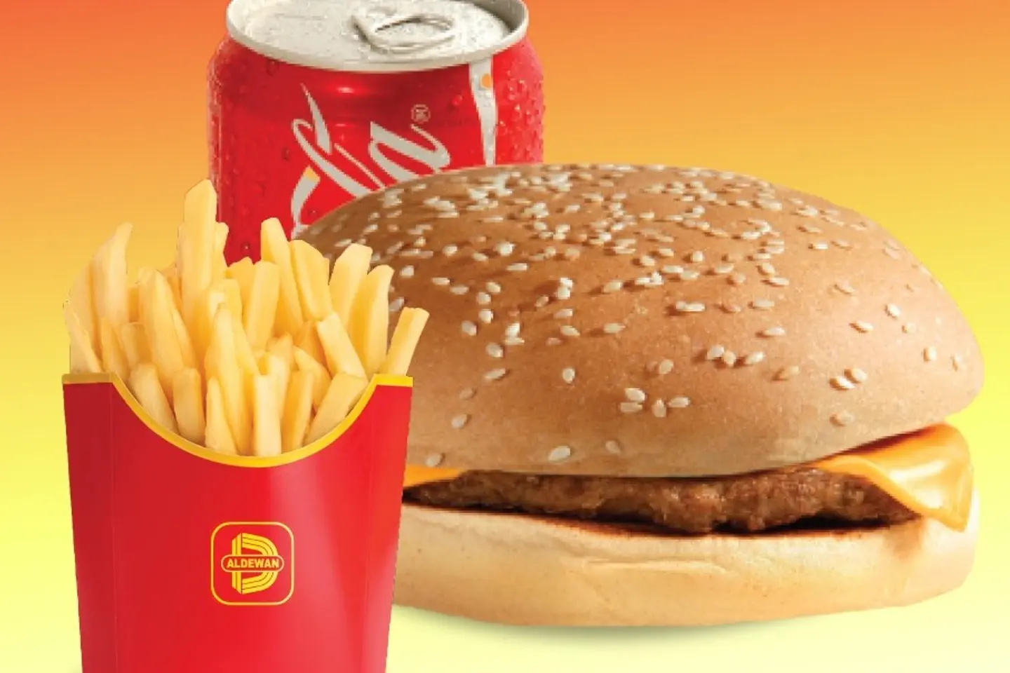 برجر لحم بالجبن وجبة