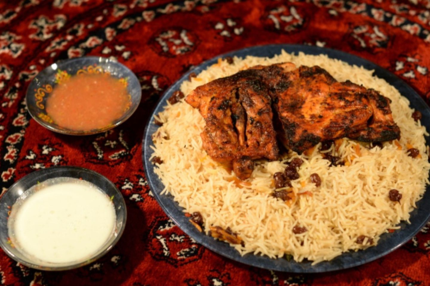 Half A Charcoal Chicken With Kabuli Rice