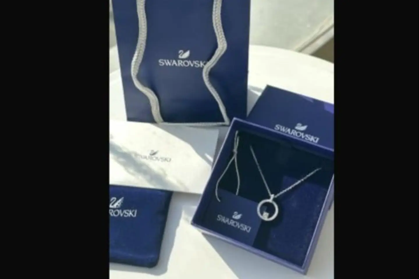 Swarovski Brand Chaiin   Silver Color