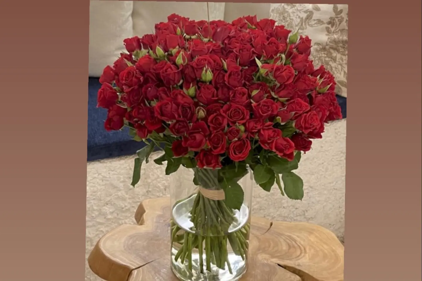 Baby Rose Red Elegance Vase