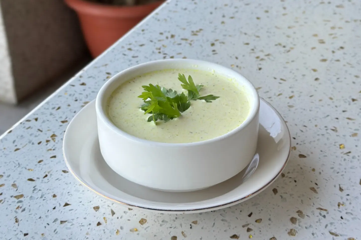 شوربة دجاج بالكريمة