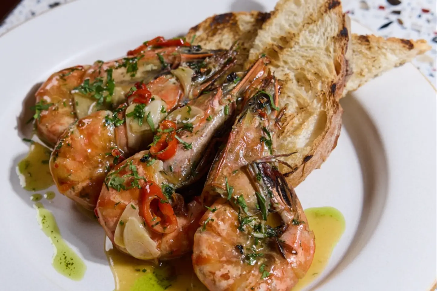 Herby King Prawns
