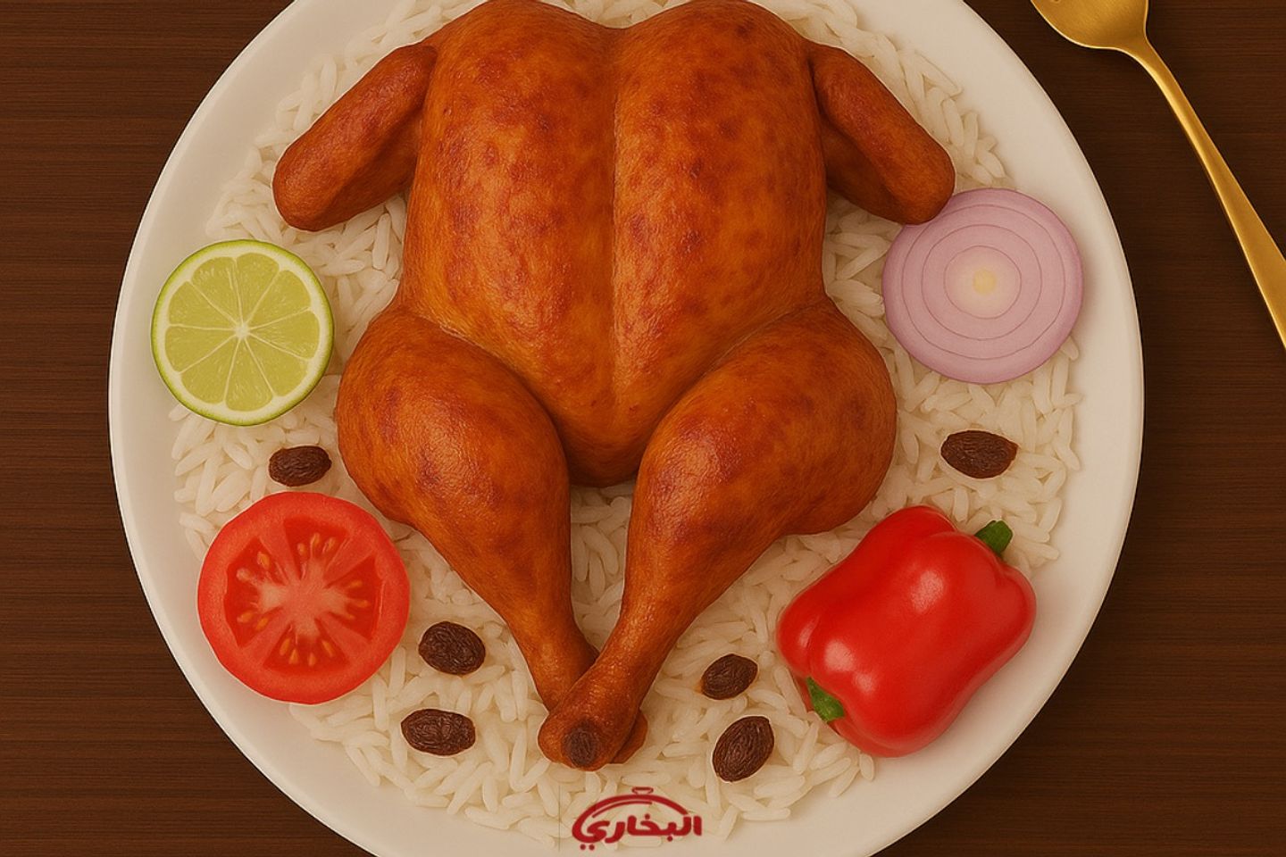 Whole Grilled Chicken With Biryani Rice