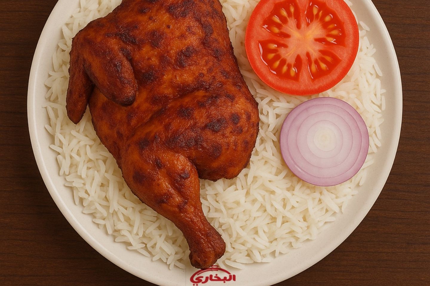 Half Grilled Chicken With Biryani Rice
