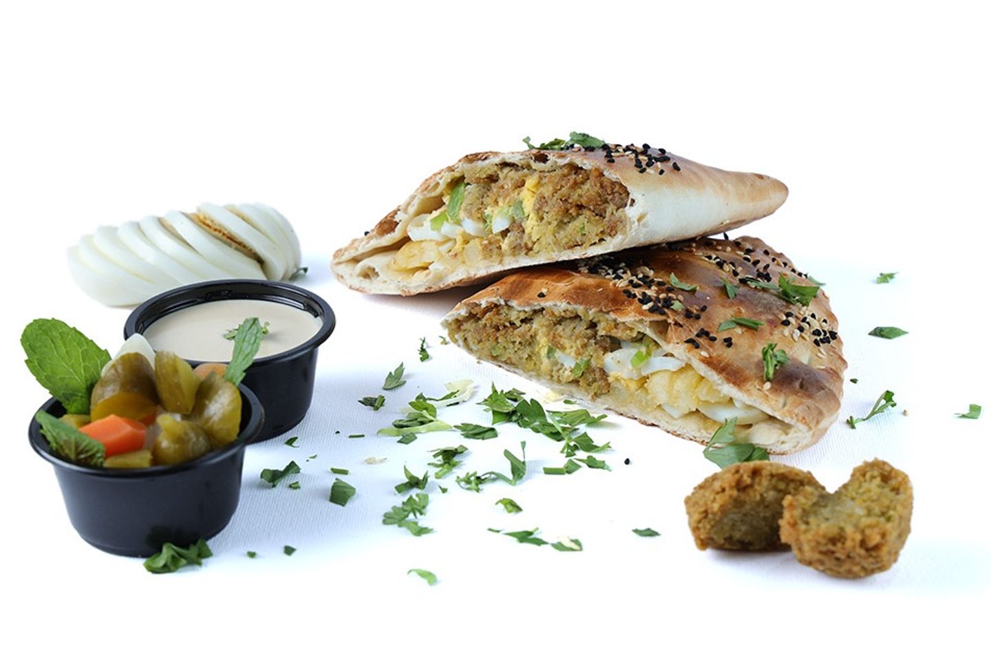 Falafel Pie With Egg