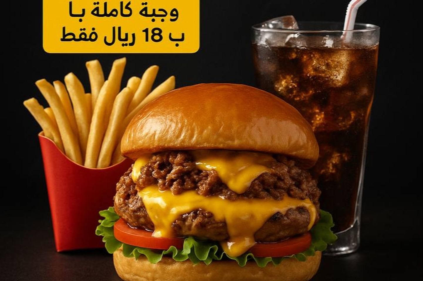 وجبة برجر شورما