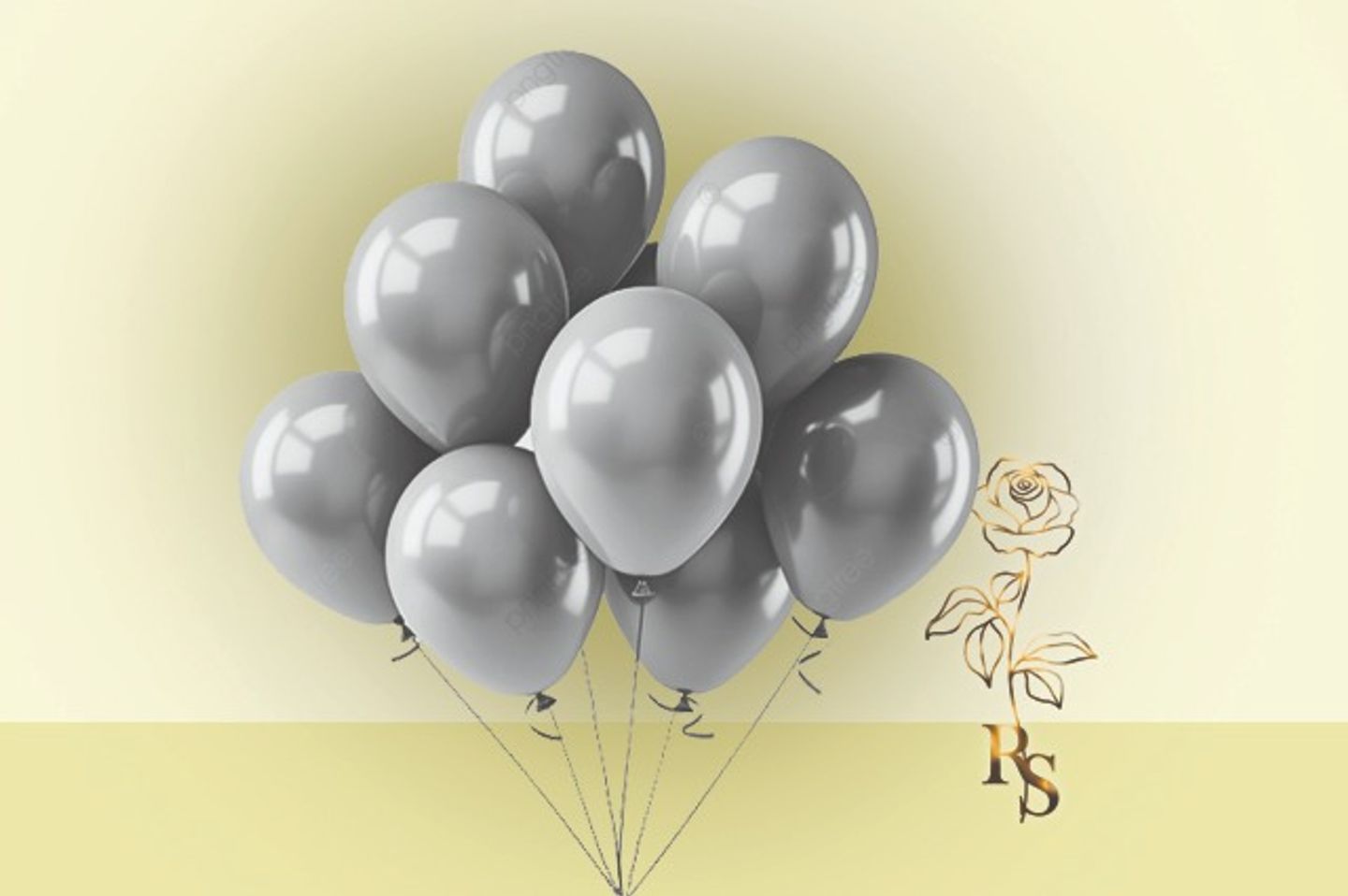 H047 Regular Silver Helium Balloon