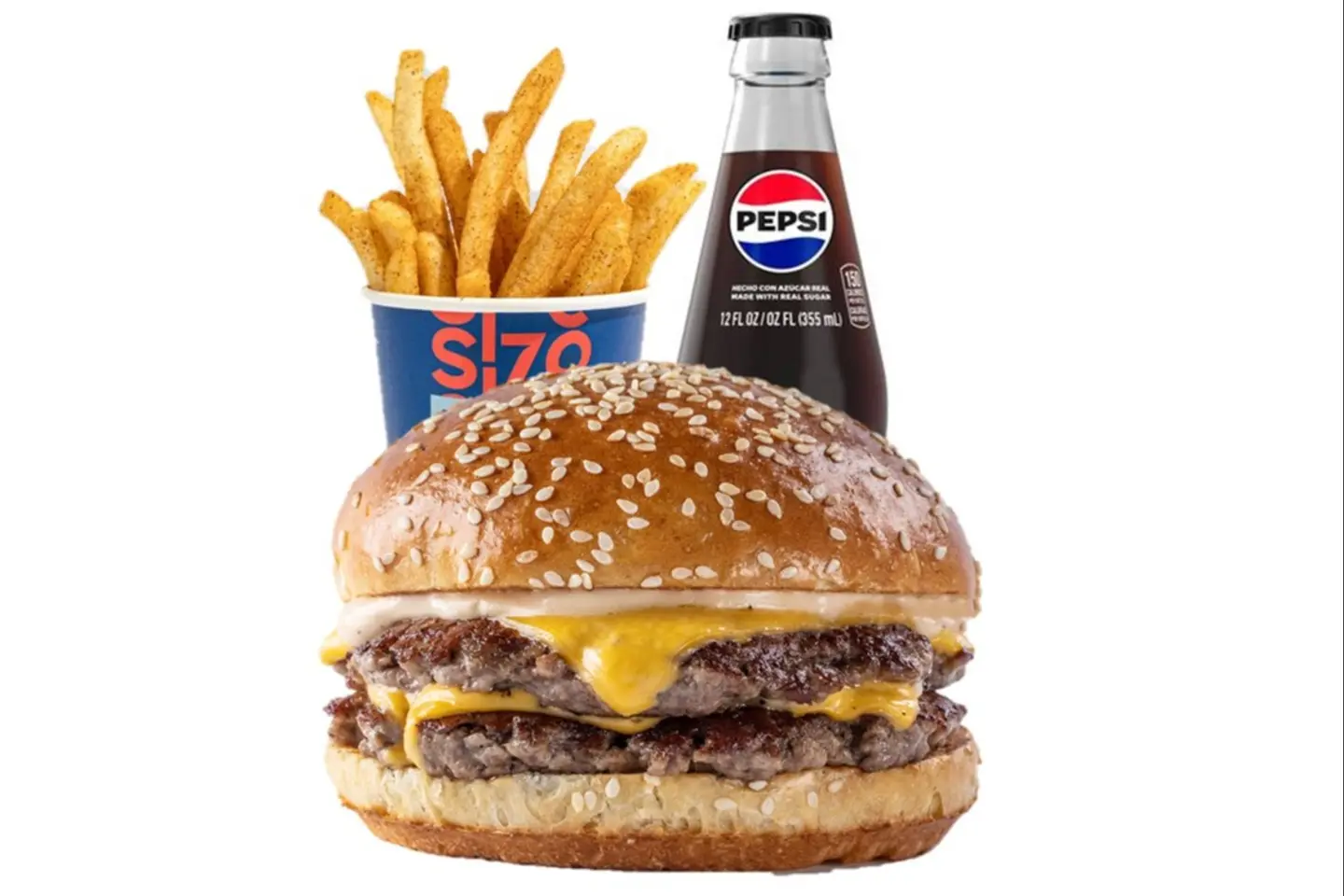 وجبة دبل تشييز برجر