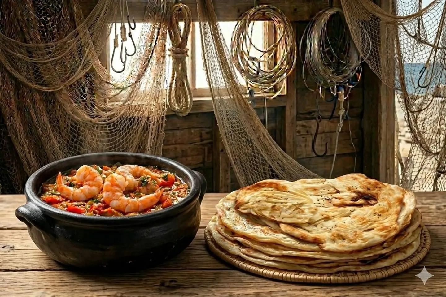 Shrimp And Malouh Meal