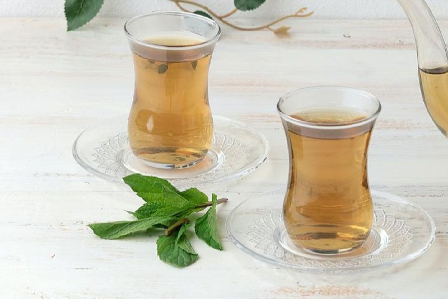 كوب شاي اخضر