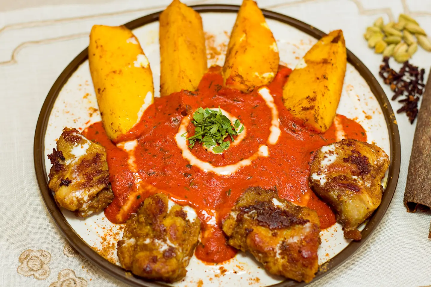 طاوة دجاج راجا