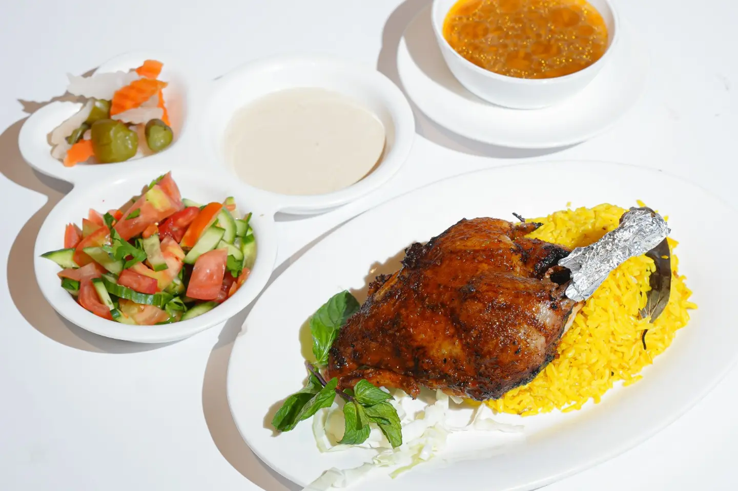 ربع بطة محمرة مع ارز