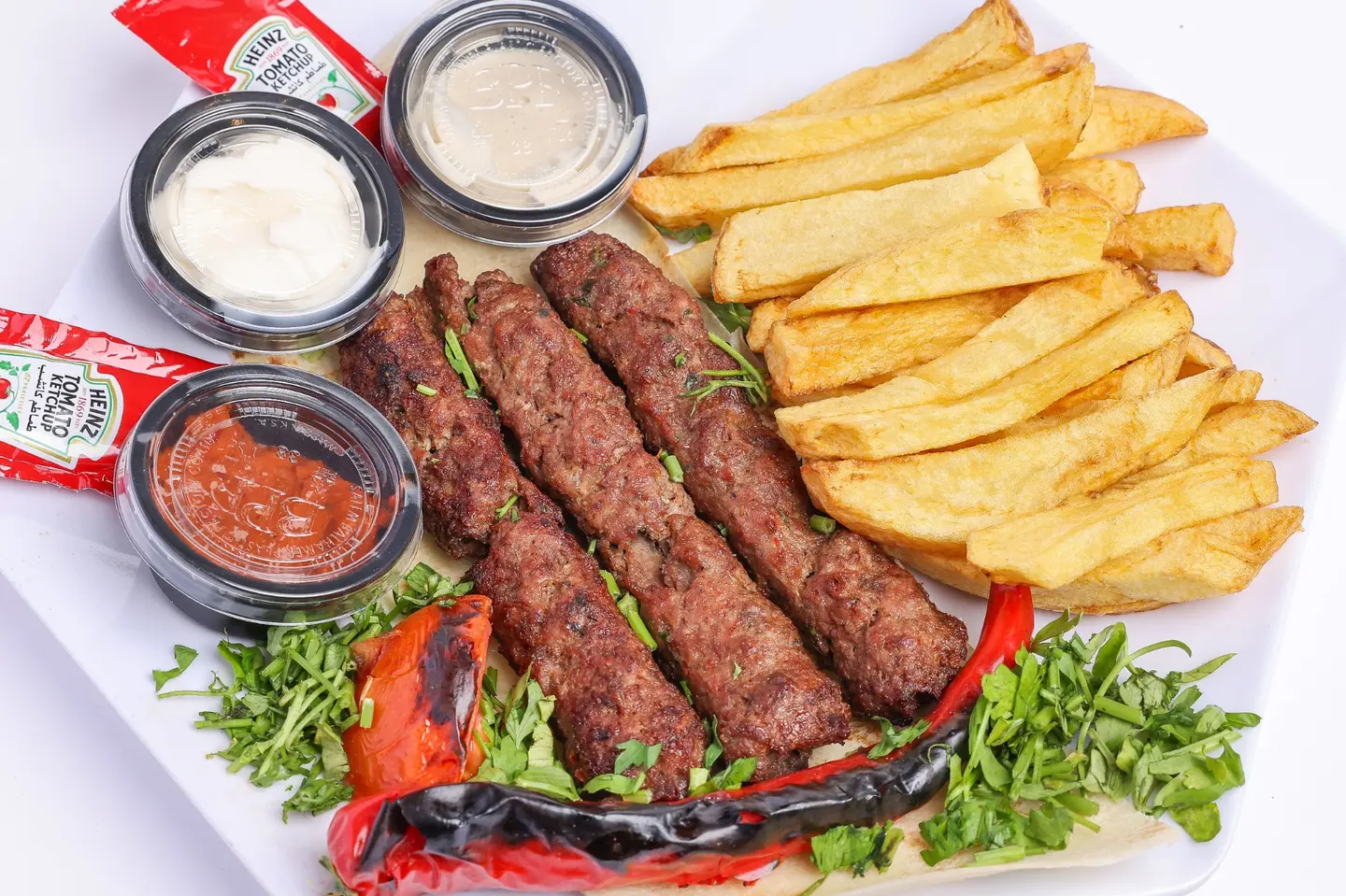 صحن كباب لحم