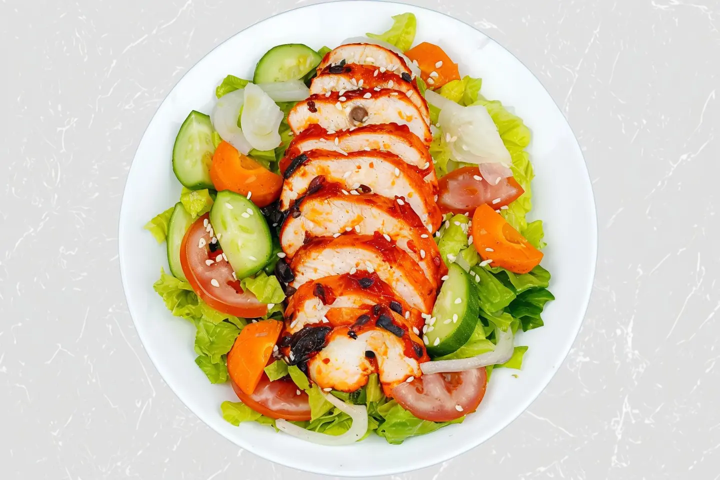 Indian Hut Special Chicken And Veg Mix Salad