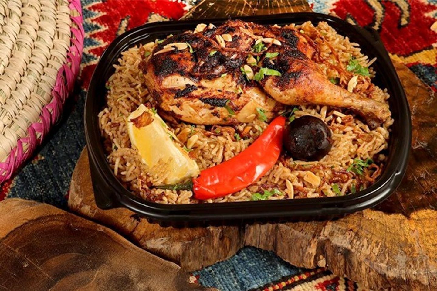 كبسة حساوية دجاج