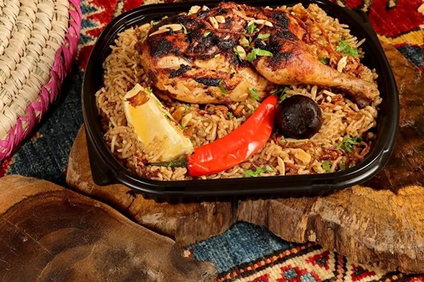 كبسة حساوية دجاج