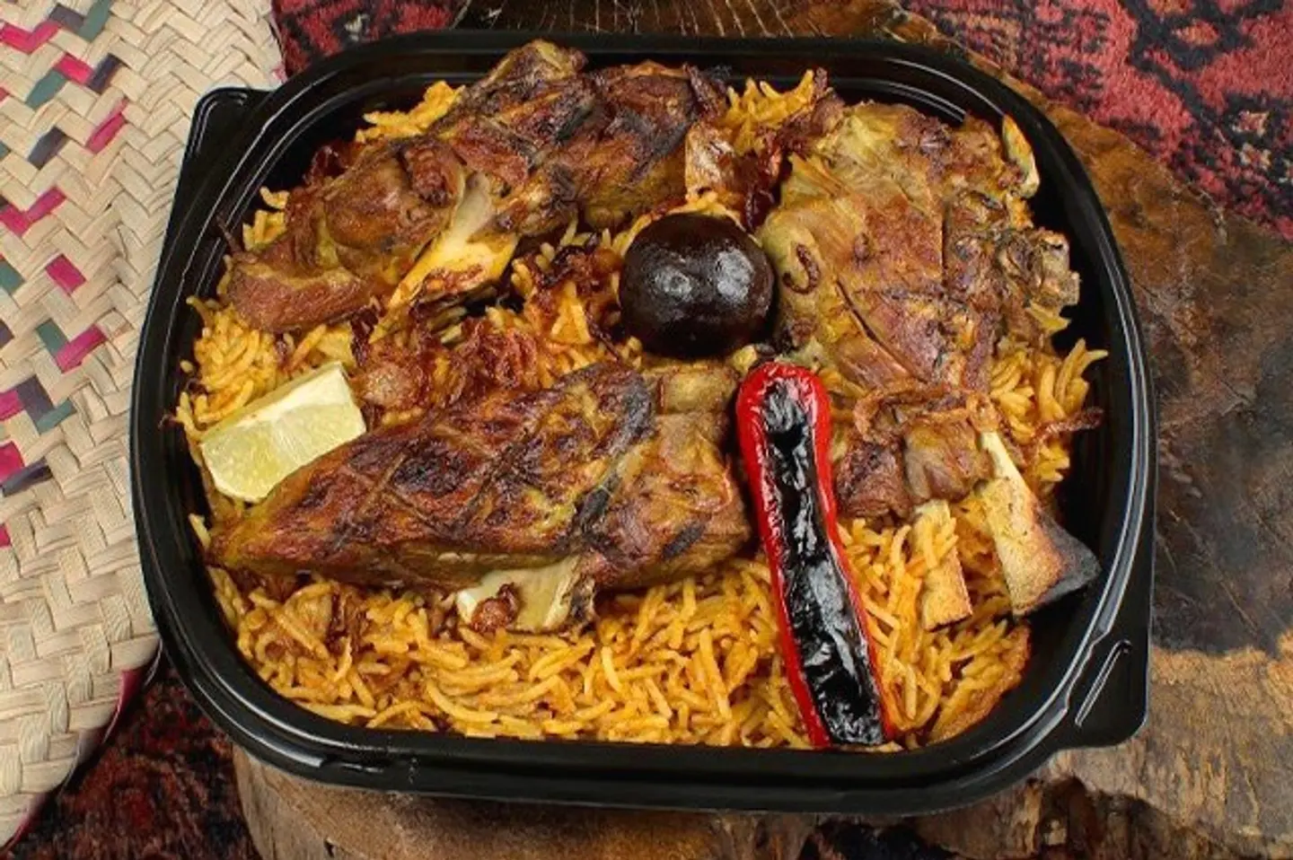 كبسة حساوية لحم