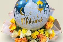 Royal Eid Mubarak Collection Flowers Balloons