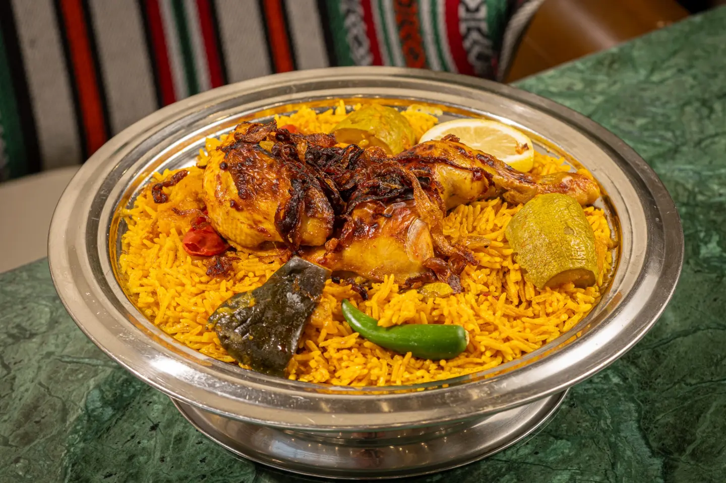 Hail House Kabsa   Half A Triangle Shaped Chicken