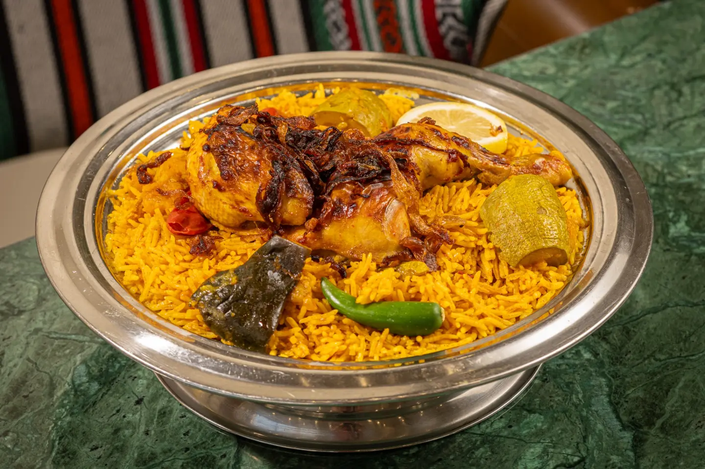 Hail House Kabsa   A Whole Triangle Shaped Chicken