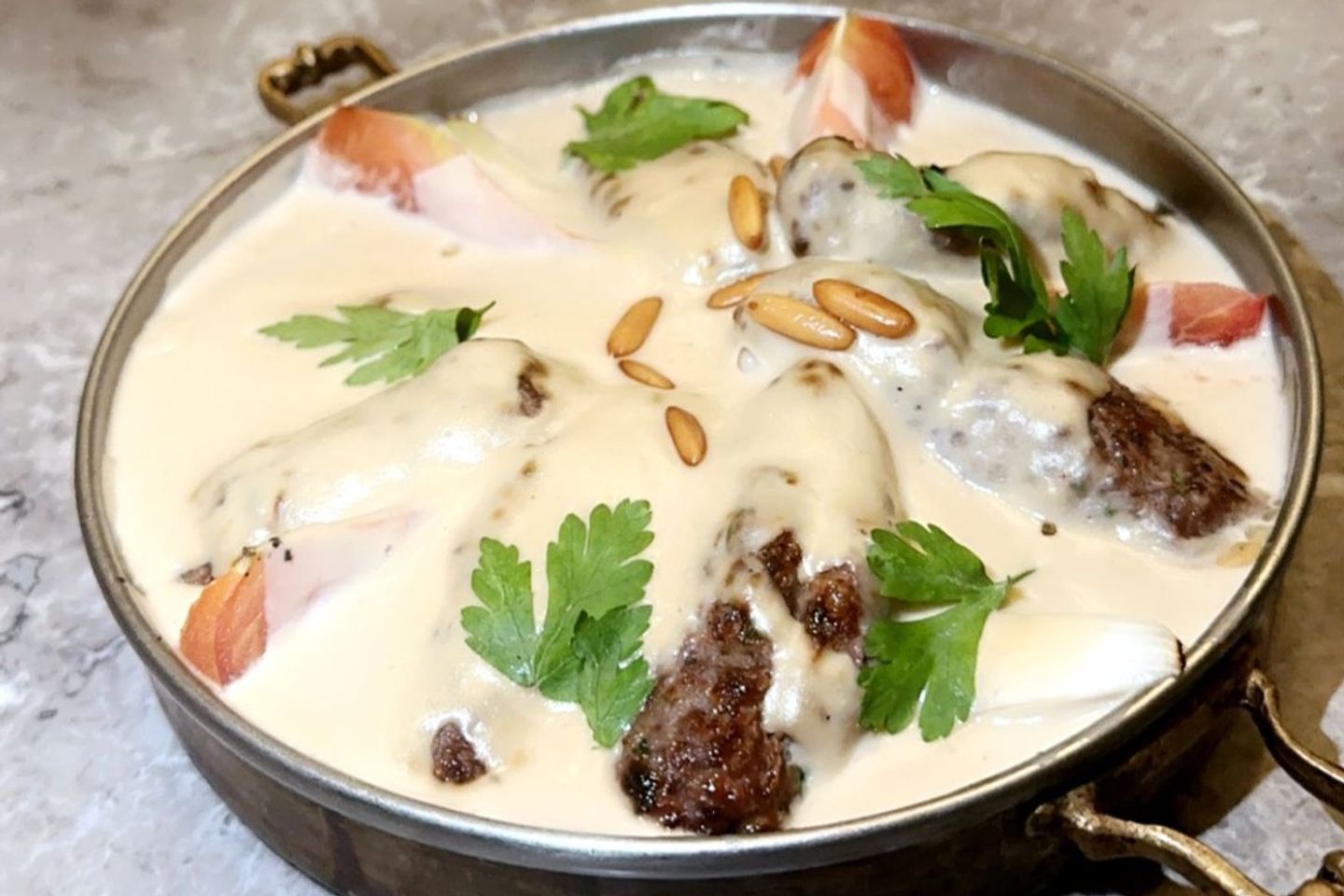 كفته بالطحينة