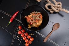 طاجن مكرونة بالكبدة