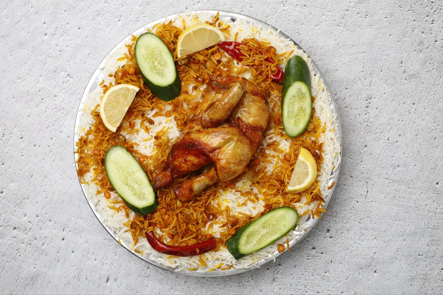 Chicken Grill Peshawari Rice   Half A Piece