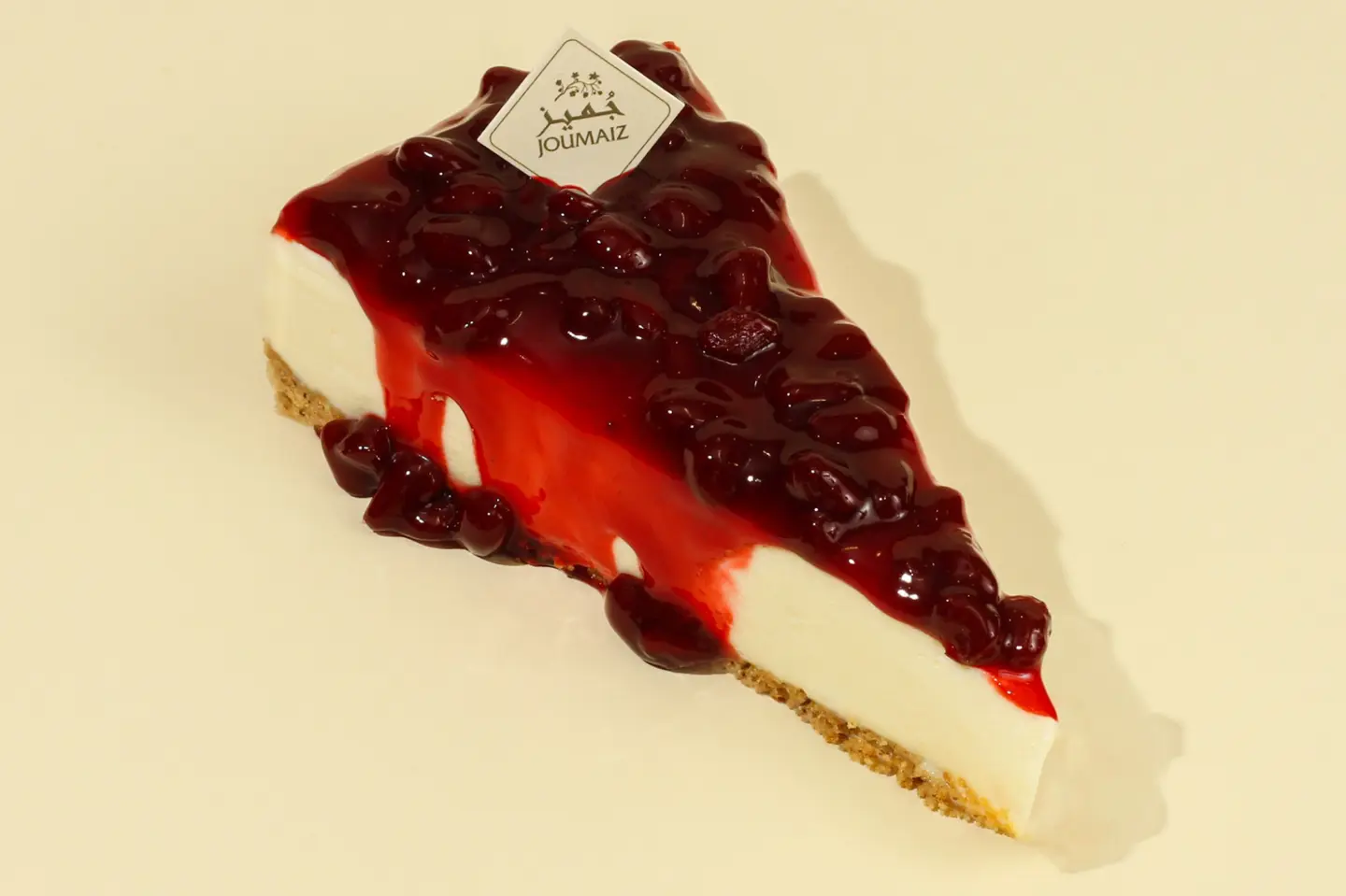 Pomegranate Cheesecake Slice