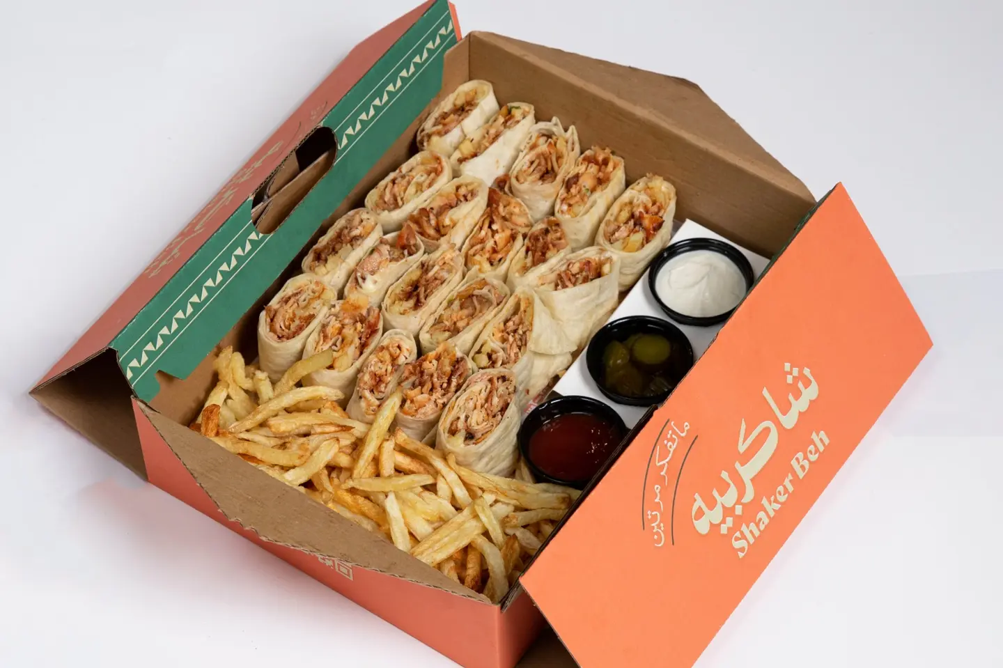 صندوق قطع شاورما دجاج