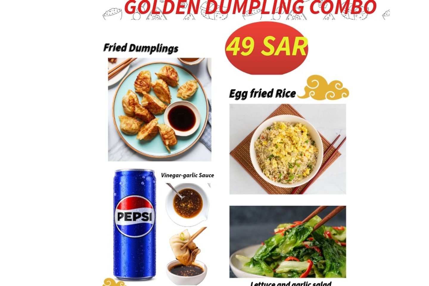 Golden Dumplings Combo