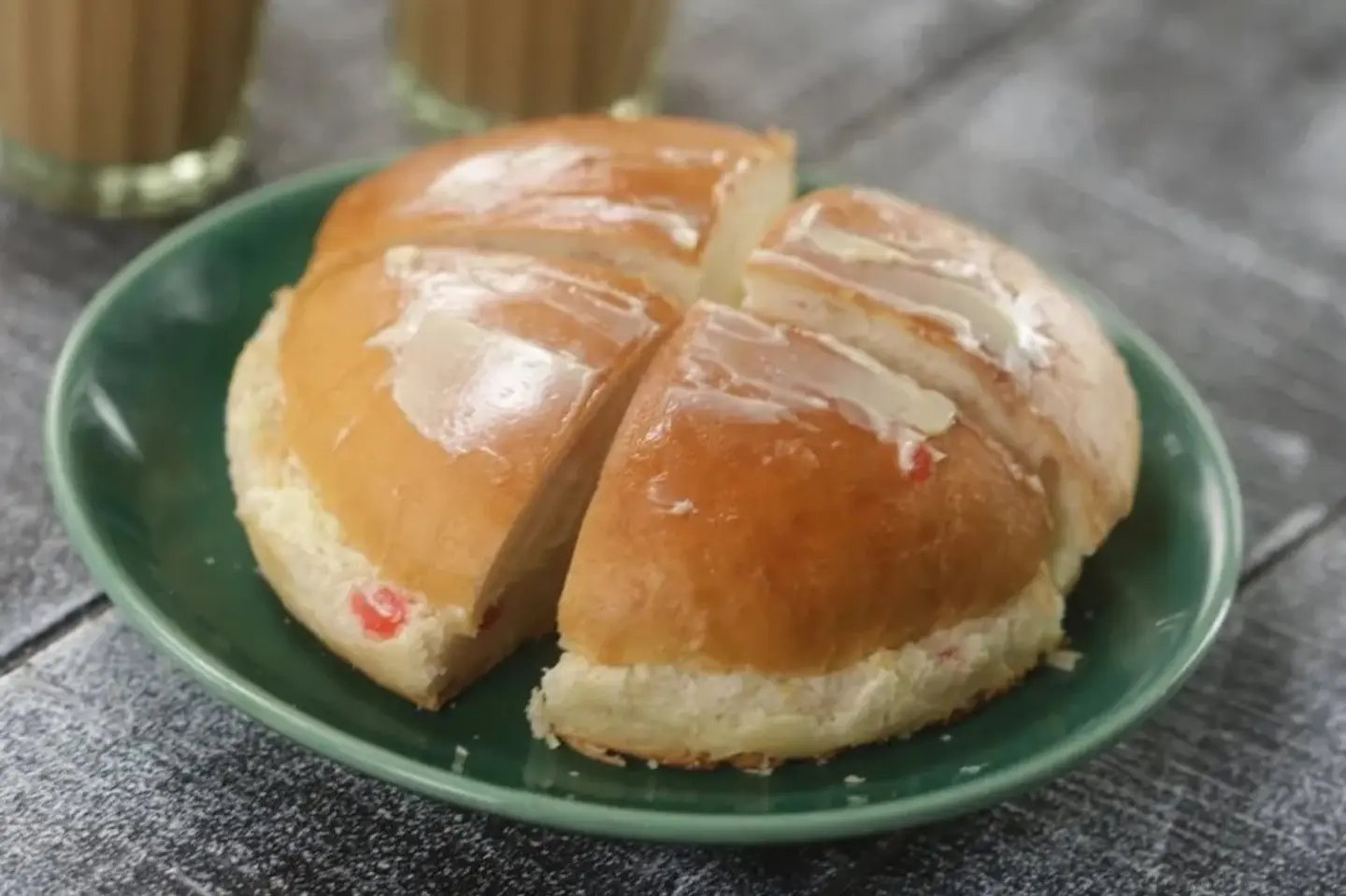 Two Slices Of Mosca Bread