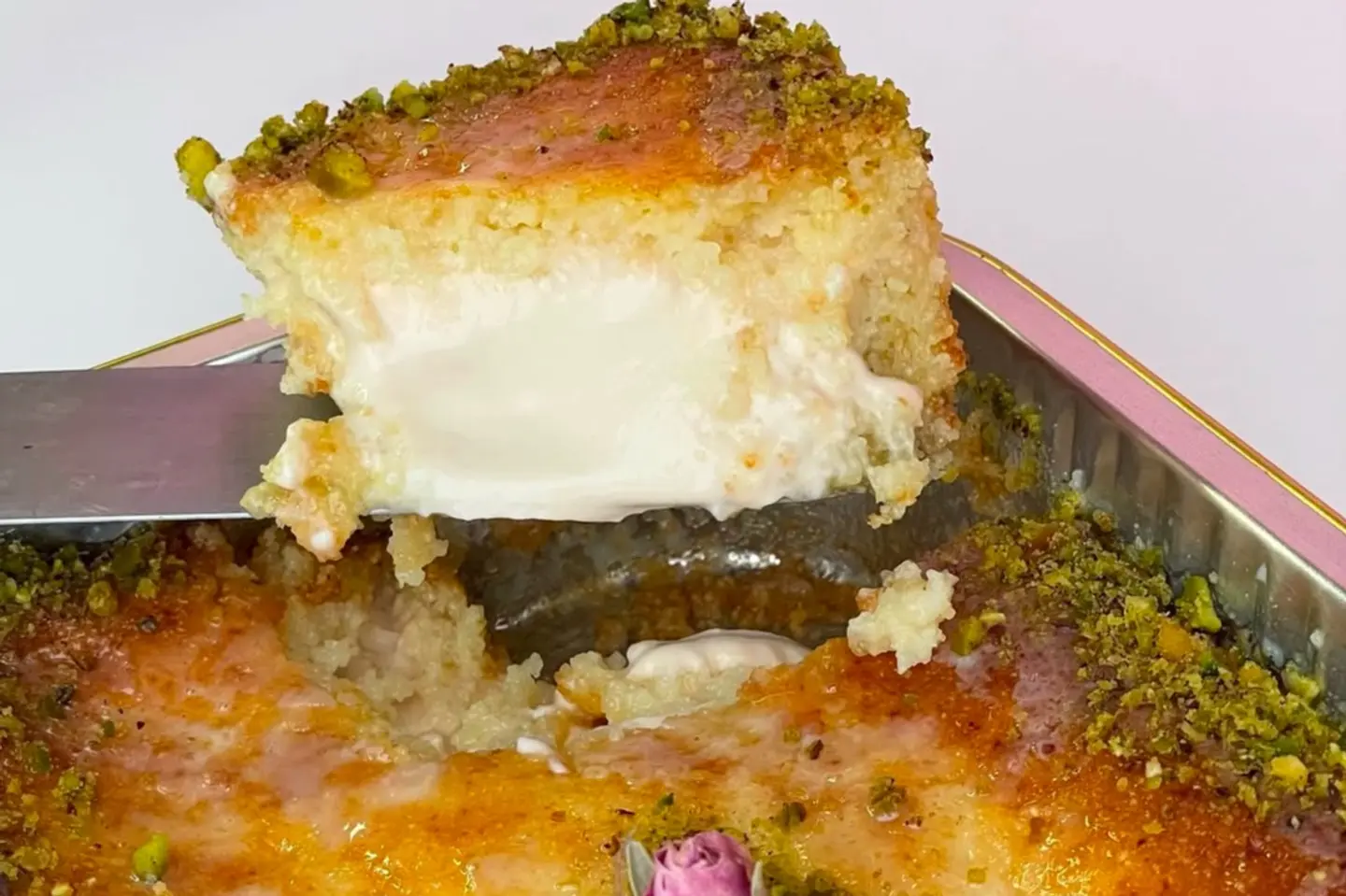 Medium Basbousa With Cream