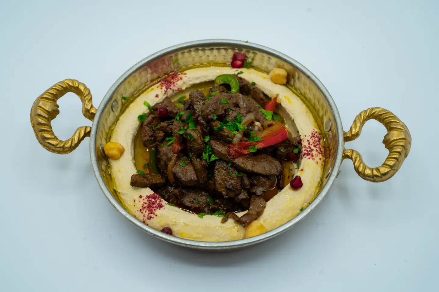 حمص بالكبدة