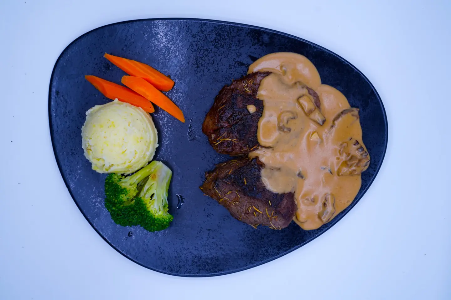 Beef Steak With Optional Sauce