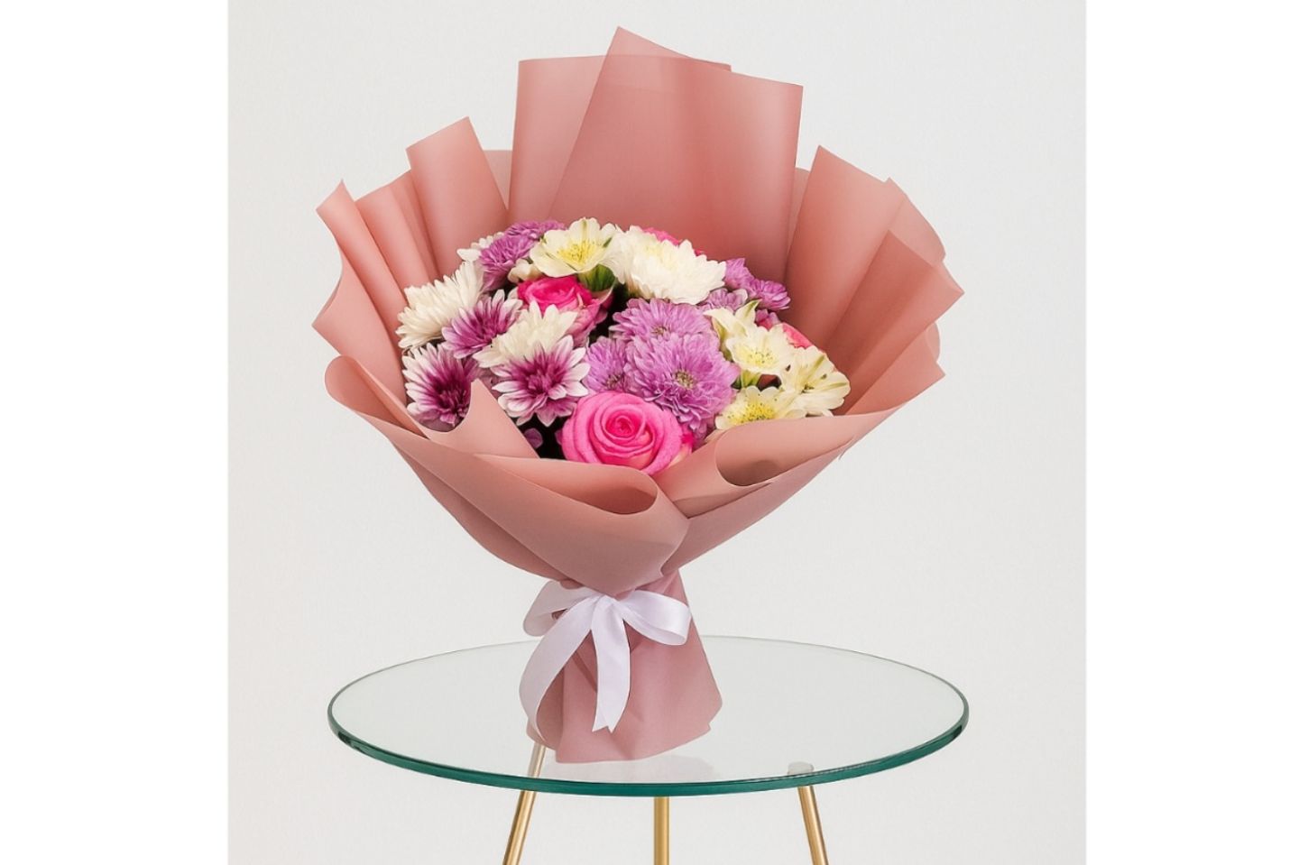 Round Bouquet Pink 2