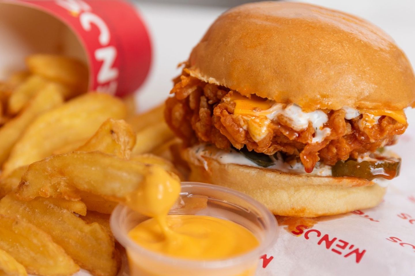 Buffalo Ranch Chicken Burger