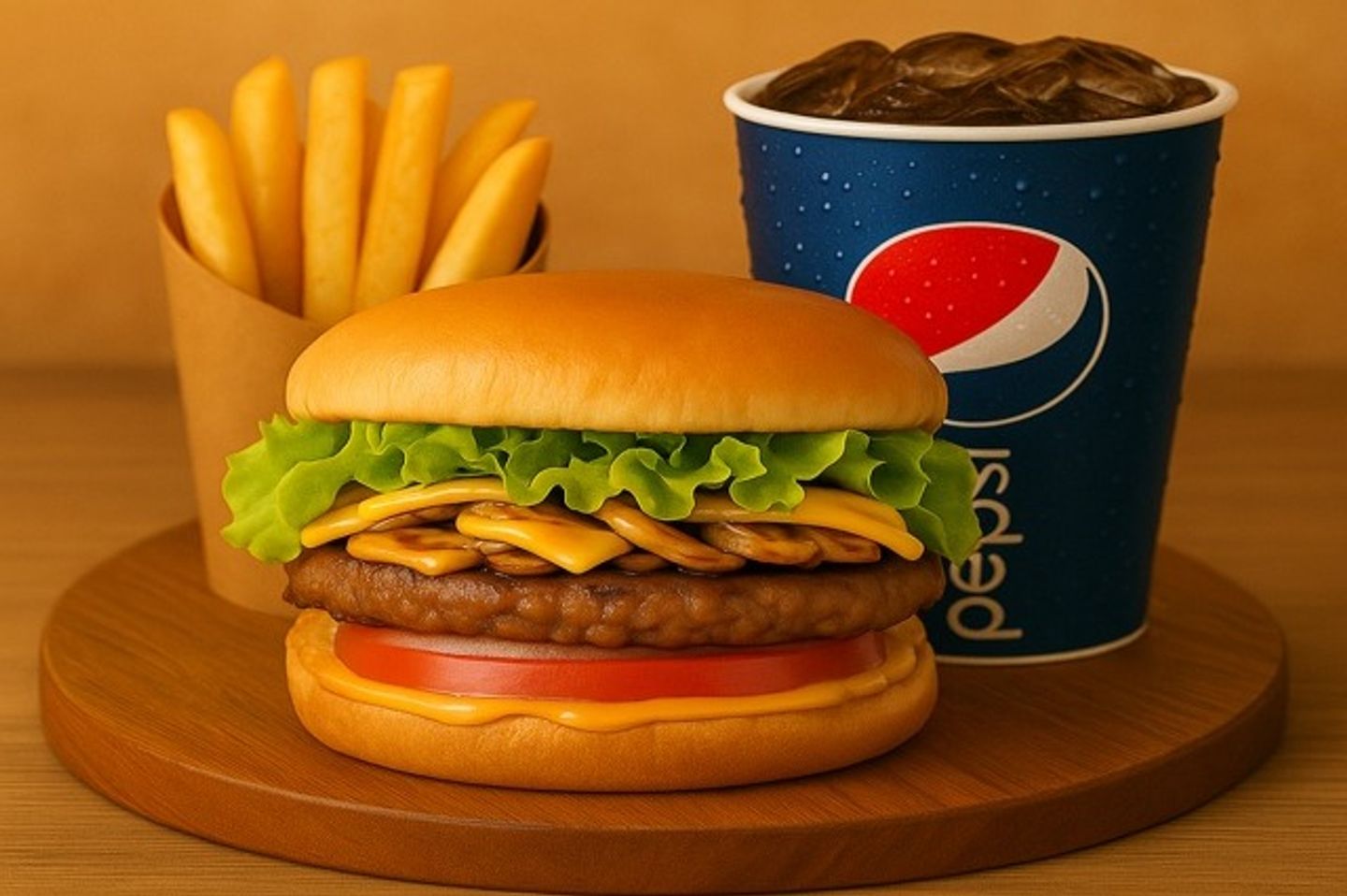 Mashroom Burger Meal