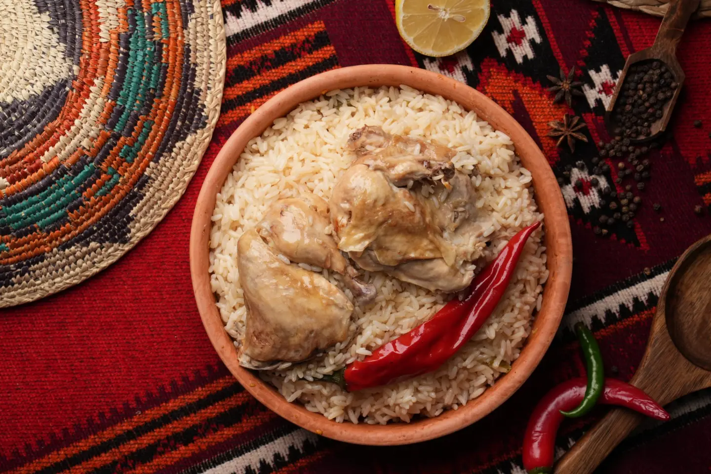 نصف حبه مضغوط دجاج برية السدرة