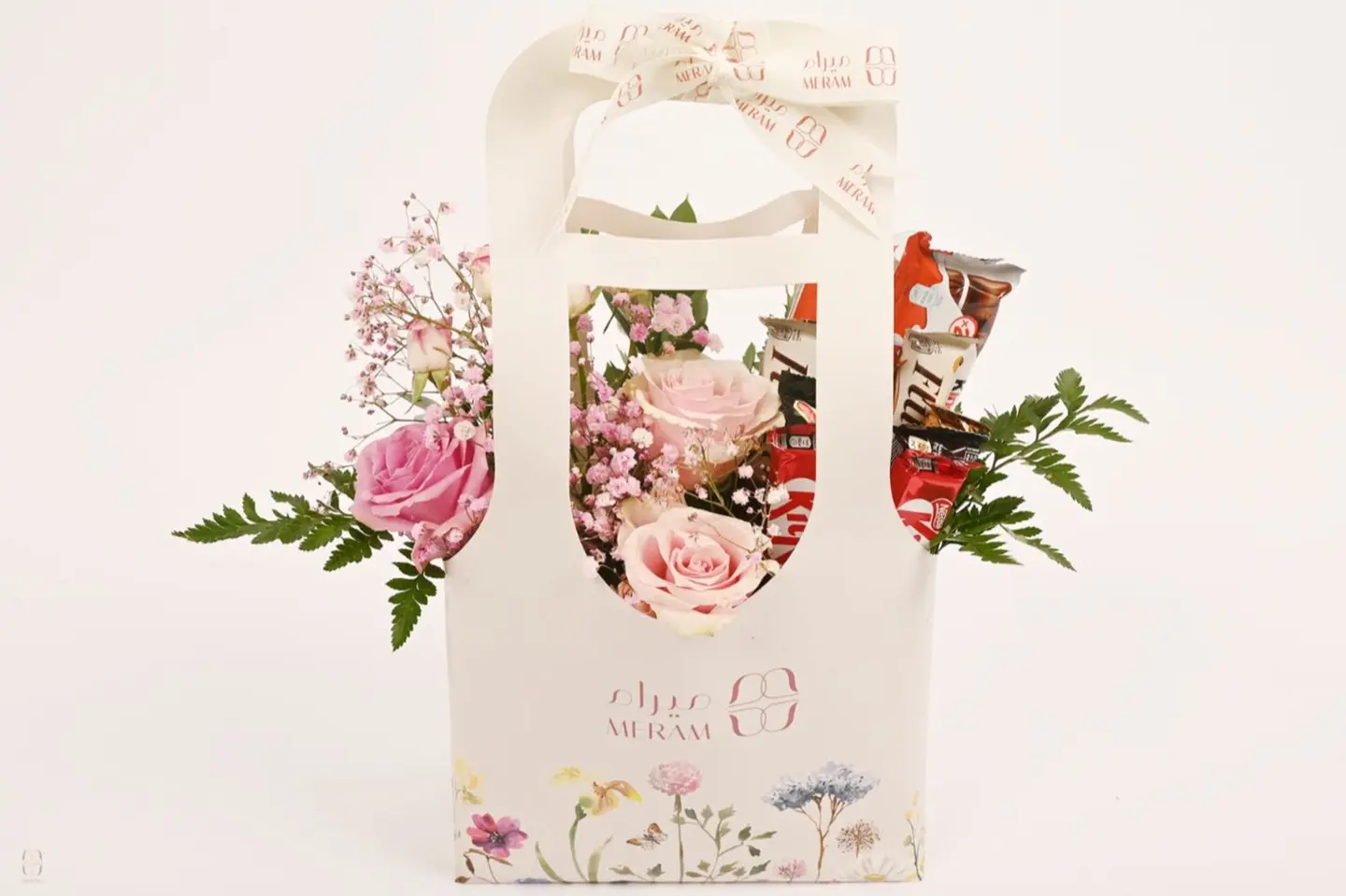 Bag Flowers And Chocolate