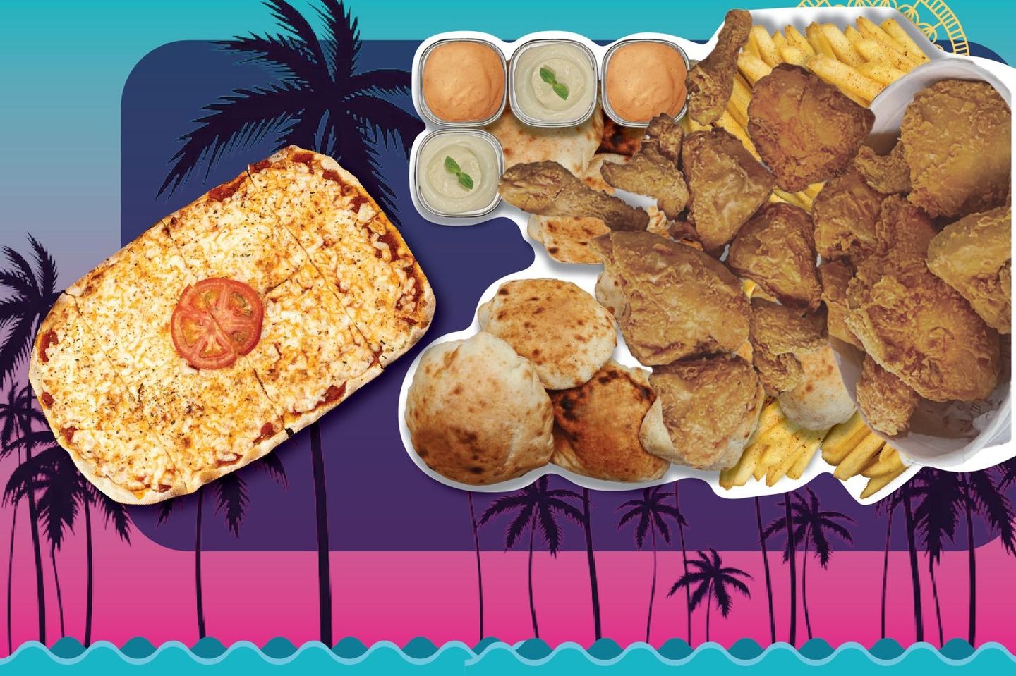 Broasted Bucket 20 Pices + 1 Free Pizza