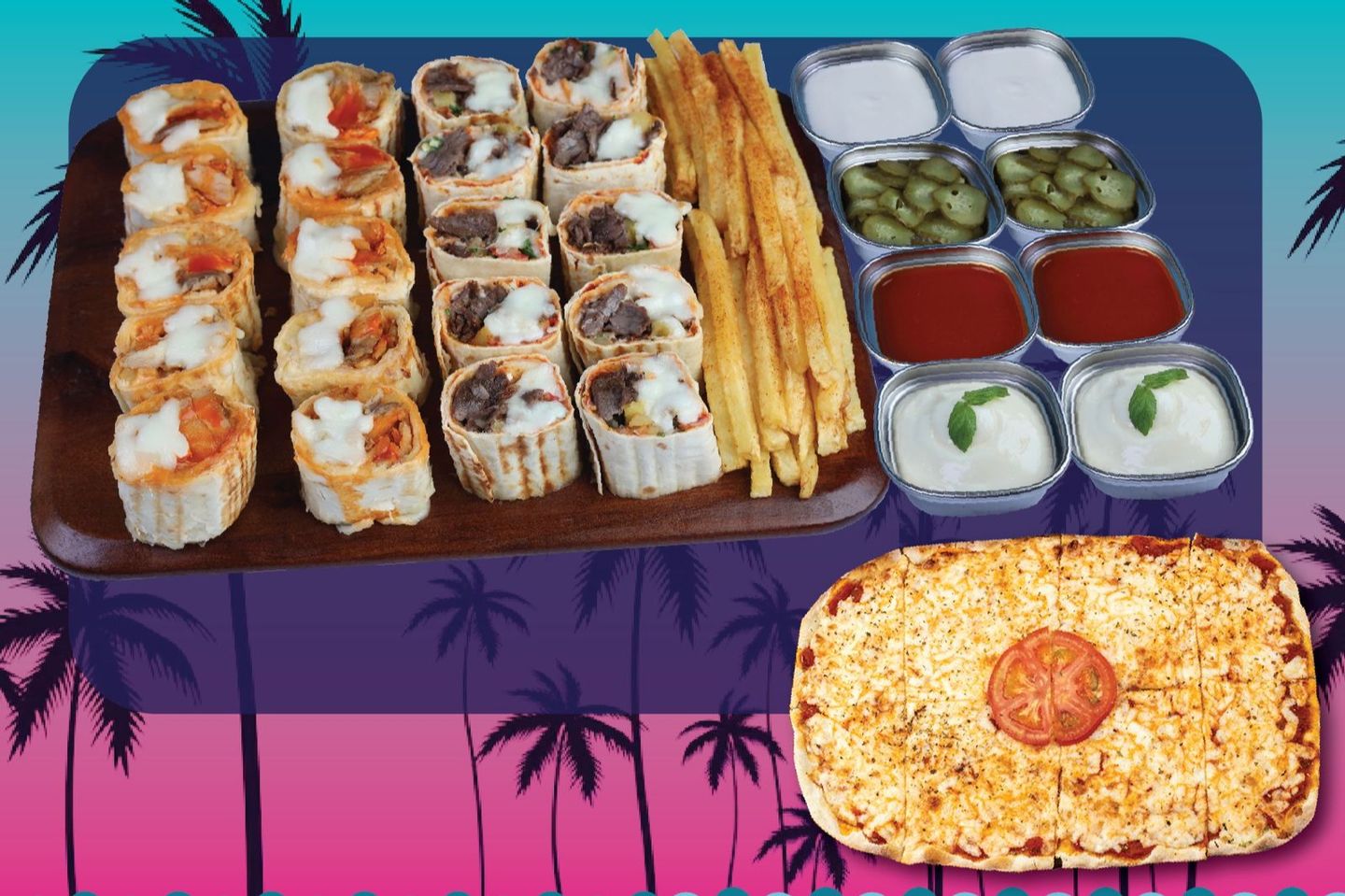 Shawarma Al Salateen + 1 Free Pizza