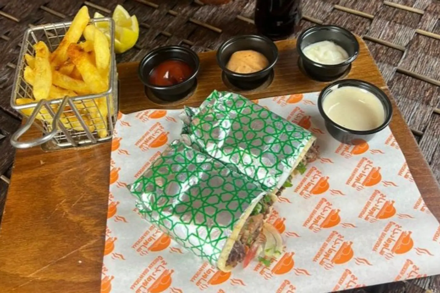 Chicken Shawarma With Cheese Meal